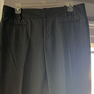 Calvin Klein Gray Pinstripe Straight Leg Pants